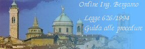 Ordine Ing. Bergamo - Legge 626/94 -Guida alle procedure